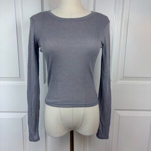 PacSun Charcoal Long Sleeve Women's Top